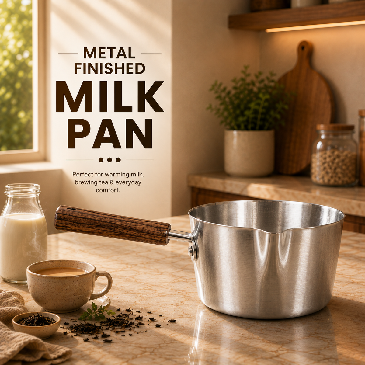 Metal Finish Milk Pans