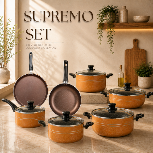 SUPREMO – 18 Pieces Non-Stick Set